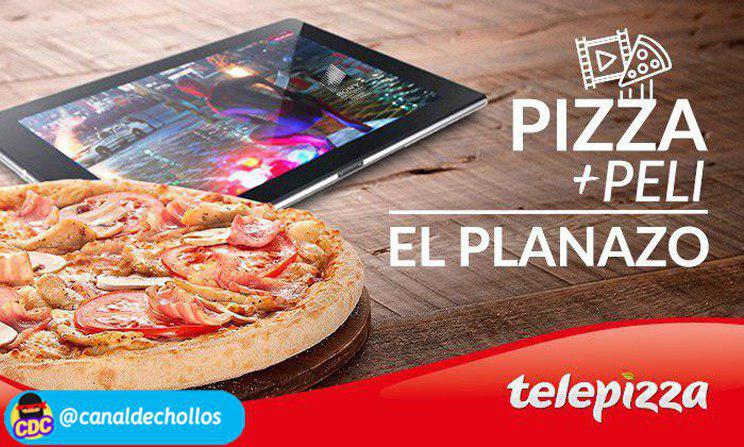 Disfruta de una de las mejores ofertas de Telepizza - Pizza Telepizza + Película desde 5,95 €