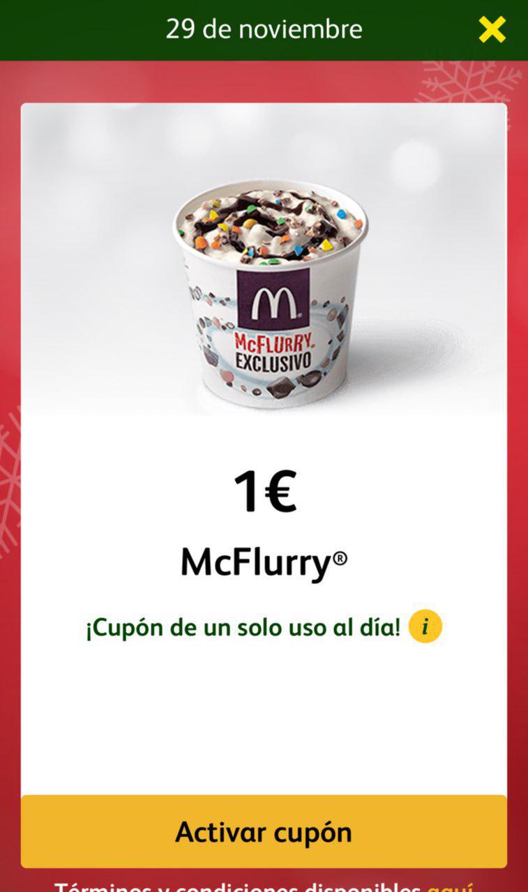 McFlurry por tan solo 1 euro