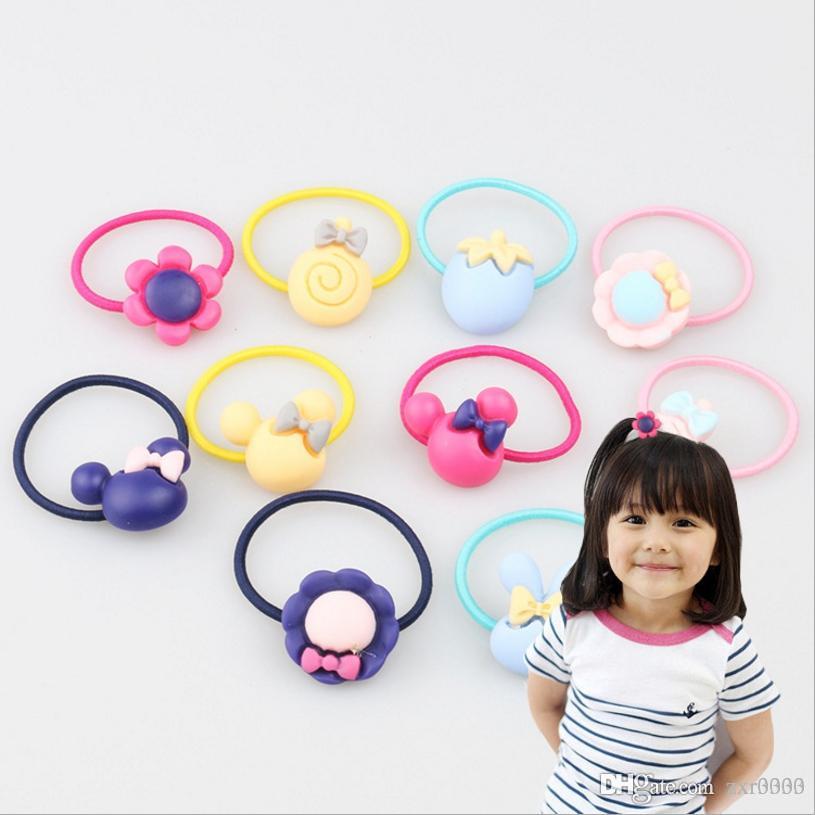 Bandas elásticas para el pelo de tela suave para niñas