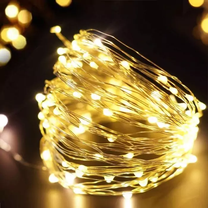 Cadena de luces LED decorativas con USB 10 metros