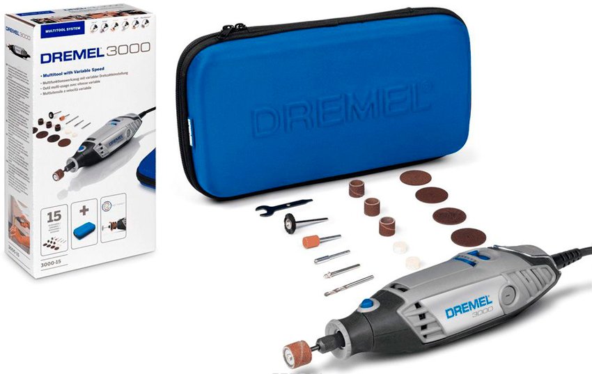 kit de herramientas Dremel 3000 + 15 accesorios solo 36,9€