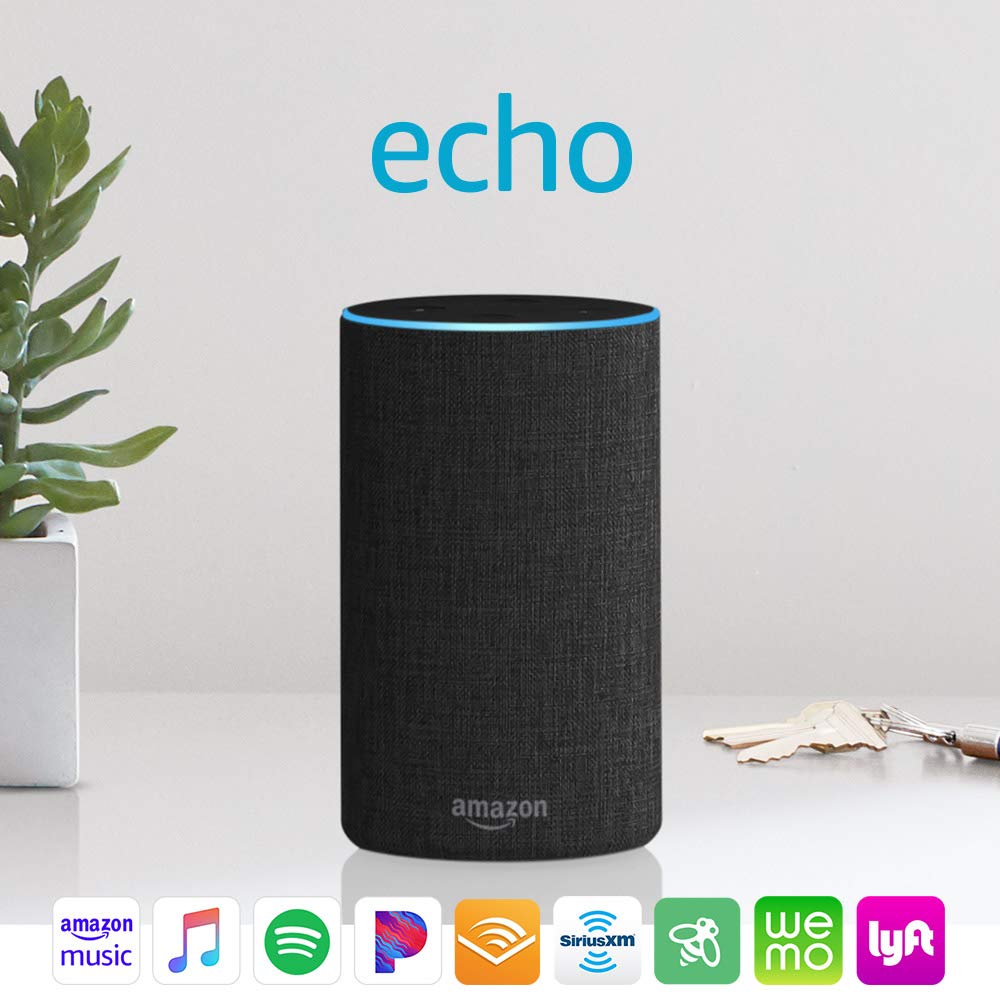 Echo (2nd Generation) - Smart speaker with Alexa - Charcoal Fabric