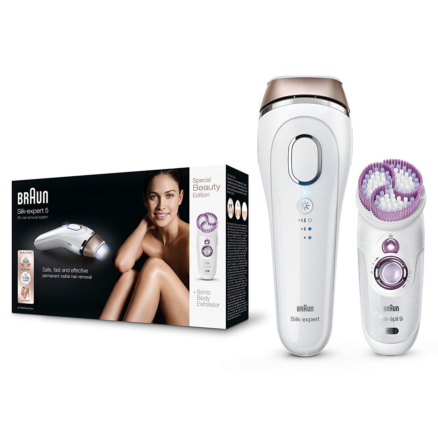 Depiladora de luz Braun Silk-expert 5 IPL BD 5009 solo 207,7€