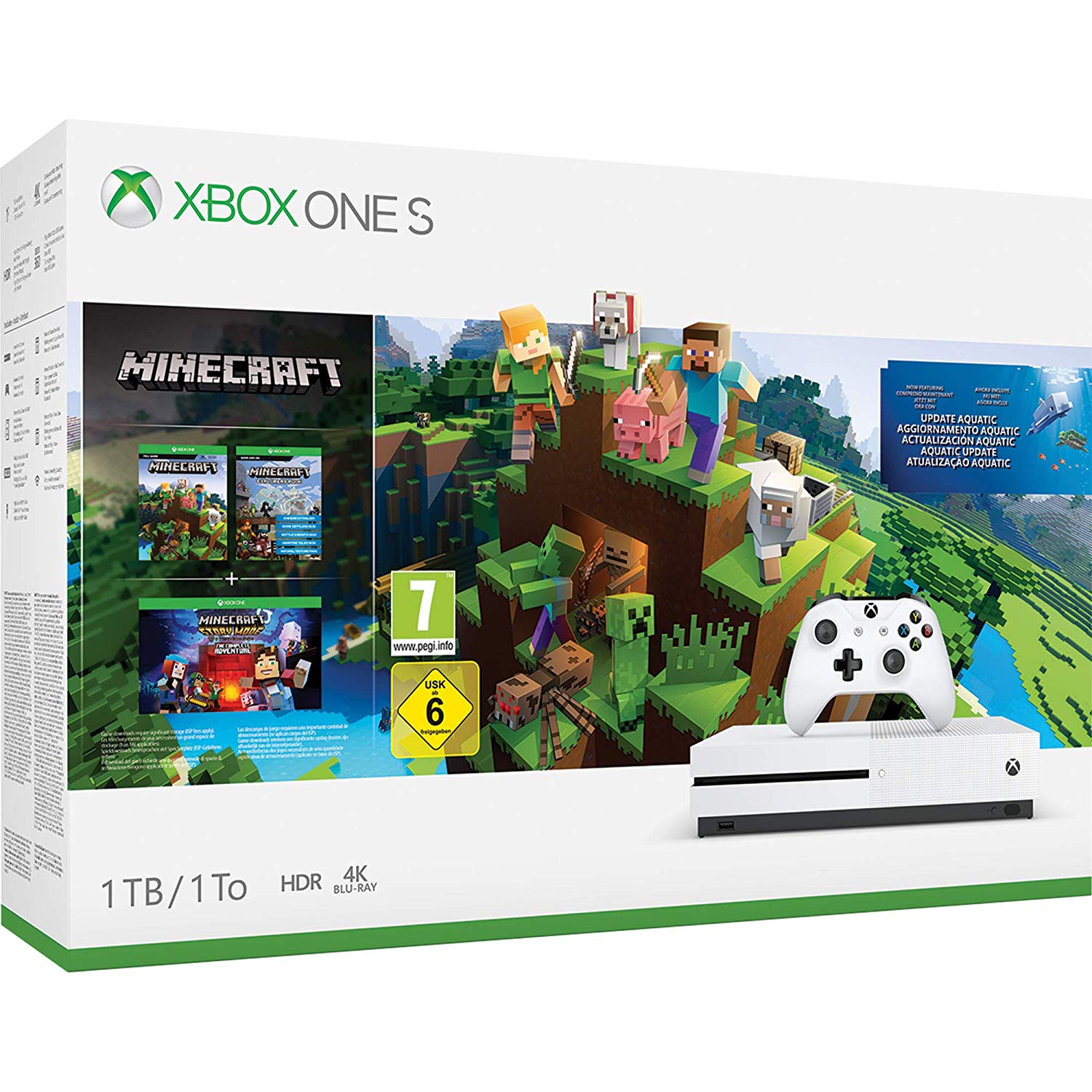 Microsoft Xbox One de 1TB y Minecraft solo 182€
