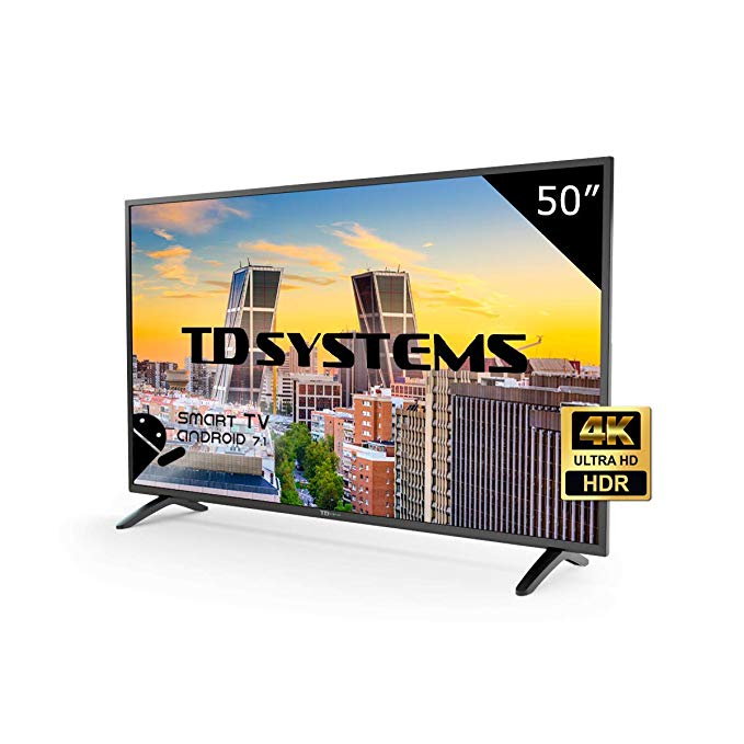 TV 4K TD Systems de 50 pulgadas con Smart TV solo 339€