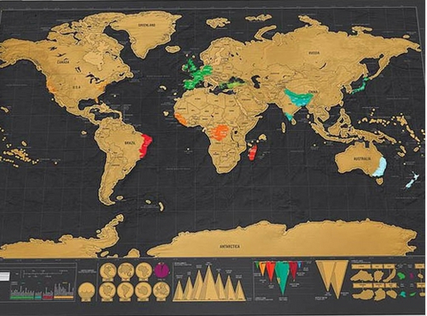 Mapa Mundial para Rascar solo 1,90€