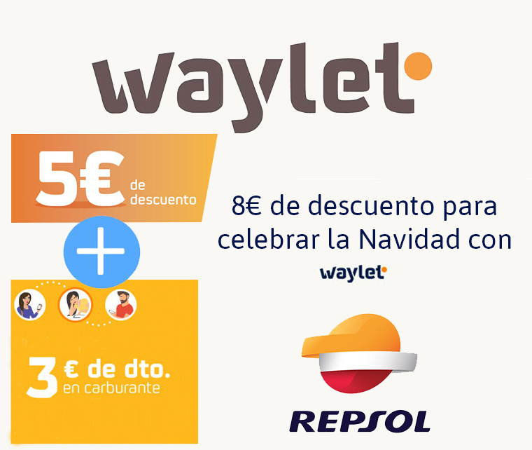 Consigue 8€ Gratis en Repsol por ser Waylet