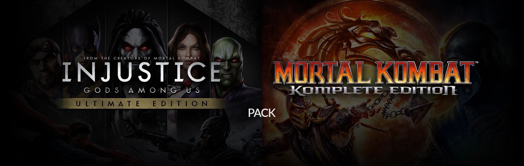 Injustice vs Mortal Kombat Pack solo 4,99€