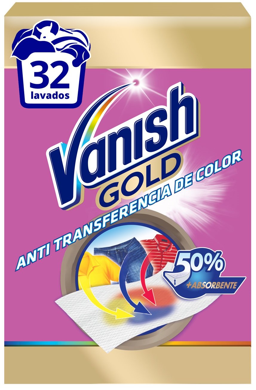 32 lavados de Vanish Anti-transferencia de color solo 11,3€