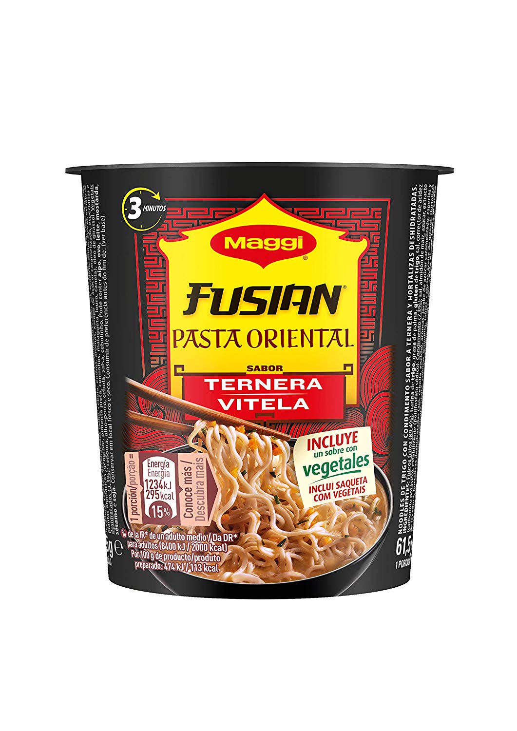 8 paquetes noodles Maggi sabor ternera solo 6,7€