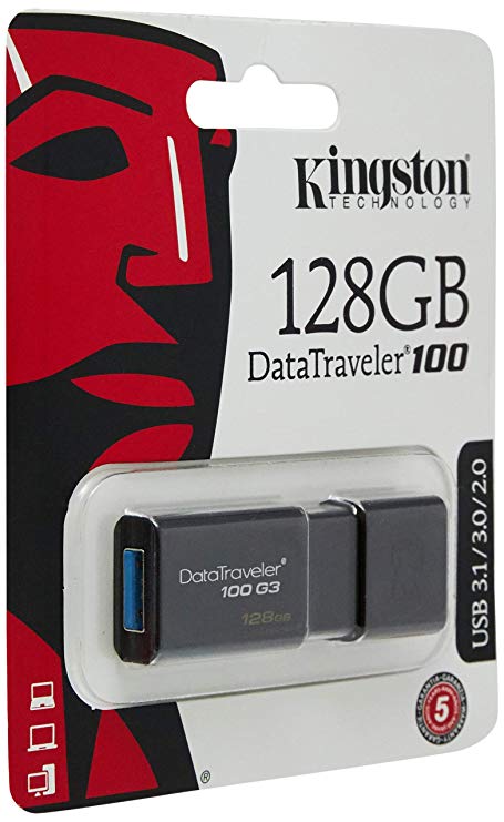Kingston DataTraveler 100 G3 128GB solo 17,2€
