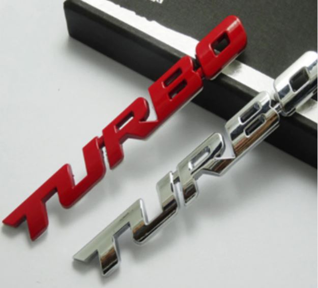 Emblema "Turbo" para coches solo 0,04€