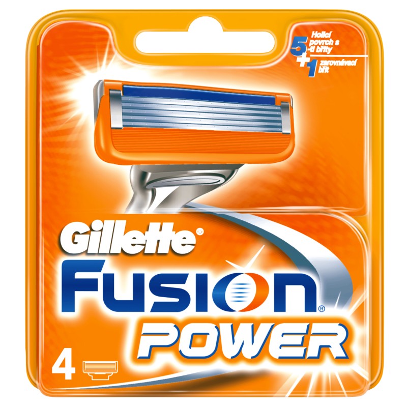 Cargador de 4 Recargas Gillete Fusion Power solo 11,7€
