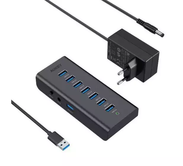 Hub Aukey con 7 puertos Hub Aukey con 7 puertos
