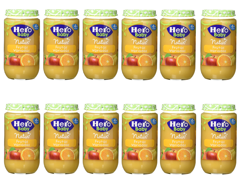 Hero Baby frutas variadas pack de 12 solo 7,9€