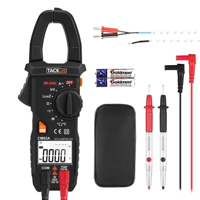 Pinza amperimétrica Tacklife 3 en 1 solo 15,9€