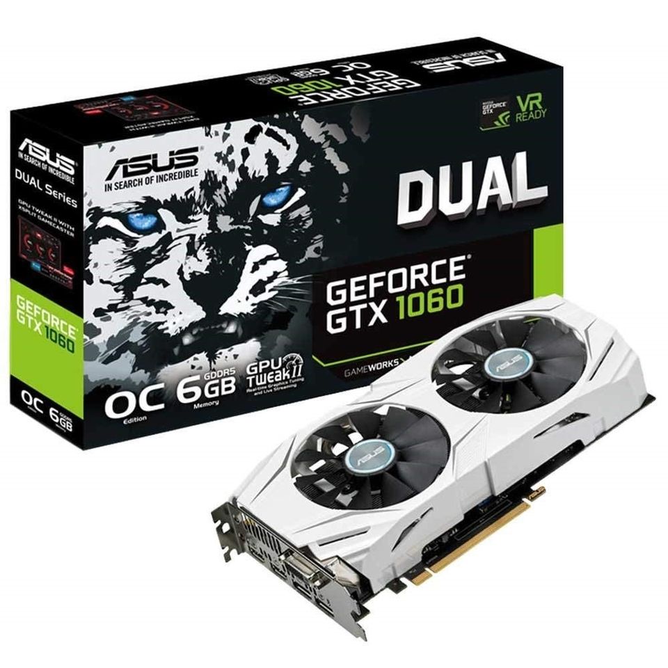 Asus Dual GeForce GTX 1070 OC 8GB solo 362€