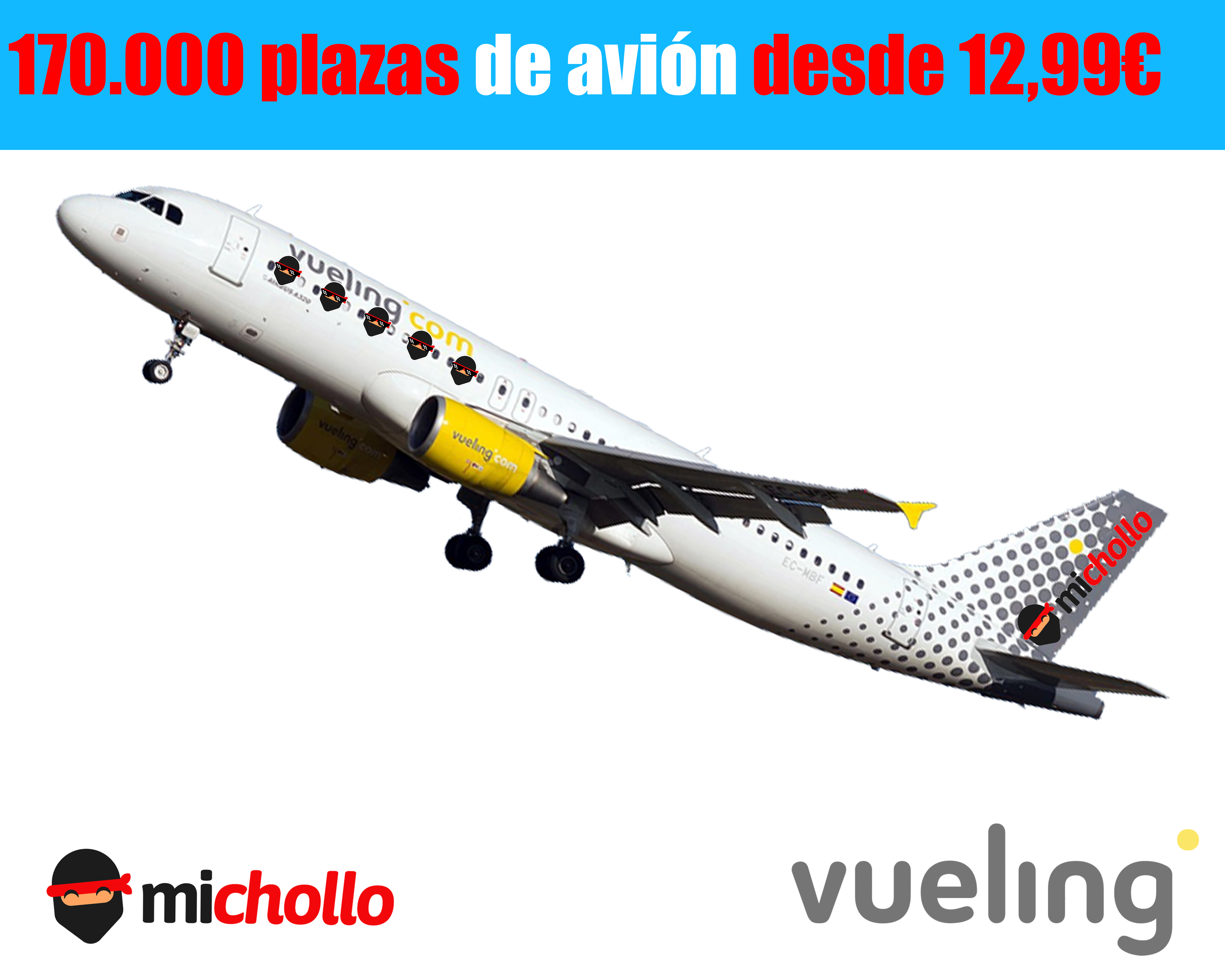170.000 plazas de avión desde 12,9€