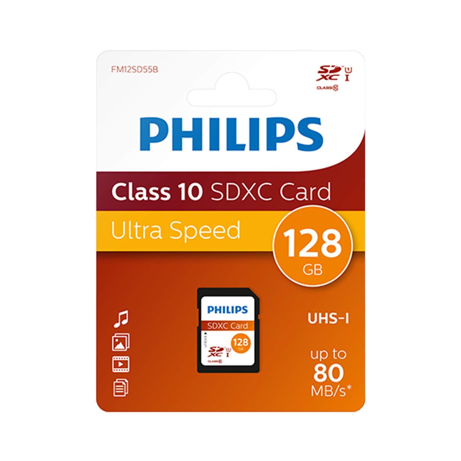 Tarjeta de memoria Philips SDXC de 128 GB solo 39,3€