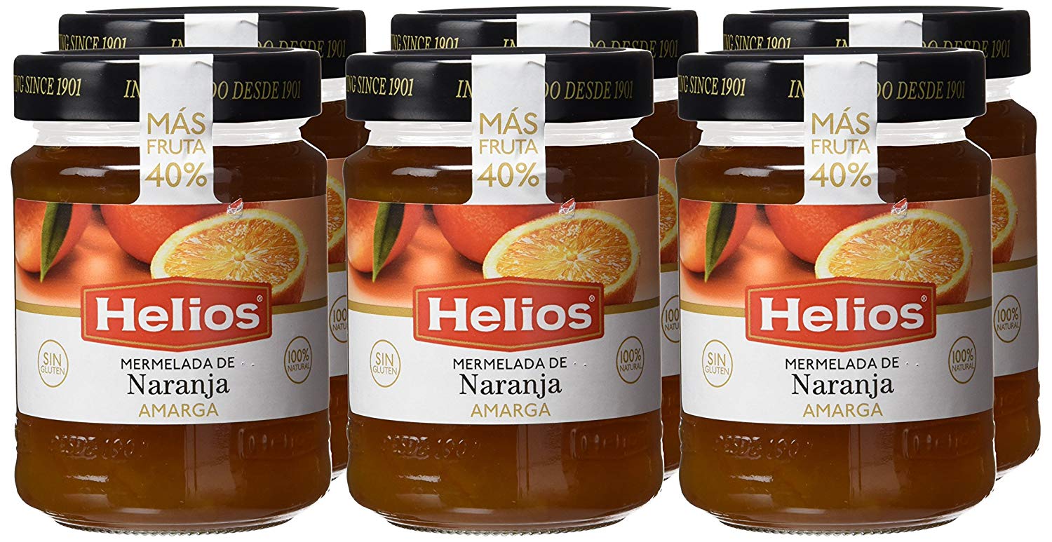 Chollito Helios pack de 6 mermelada de naranja