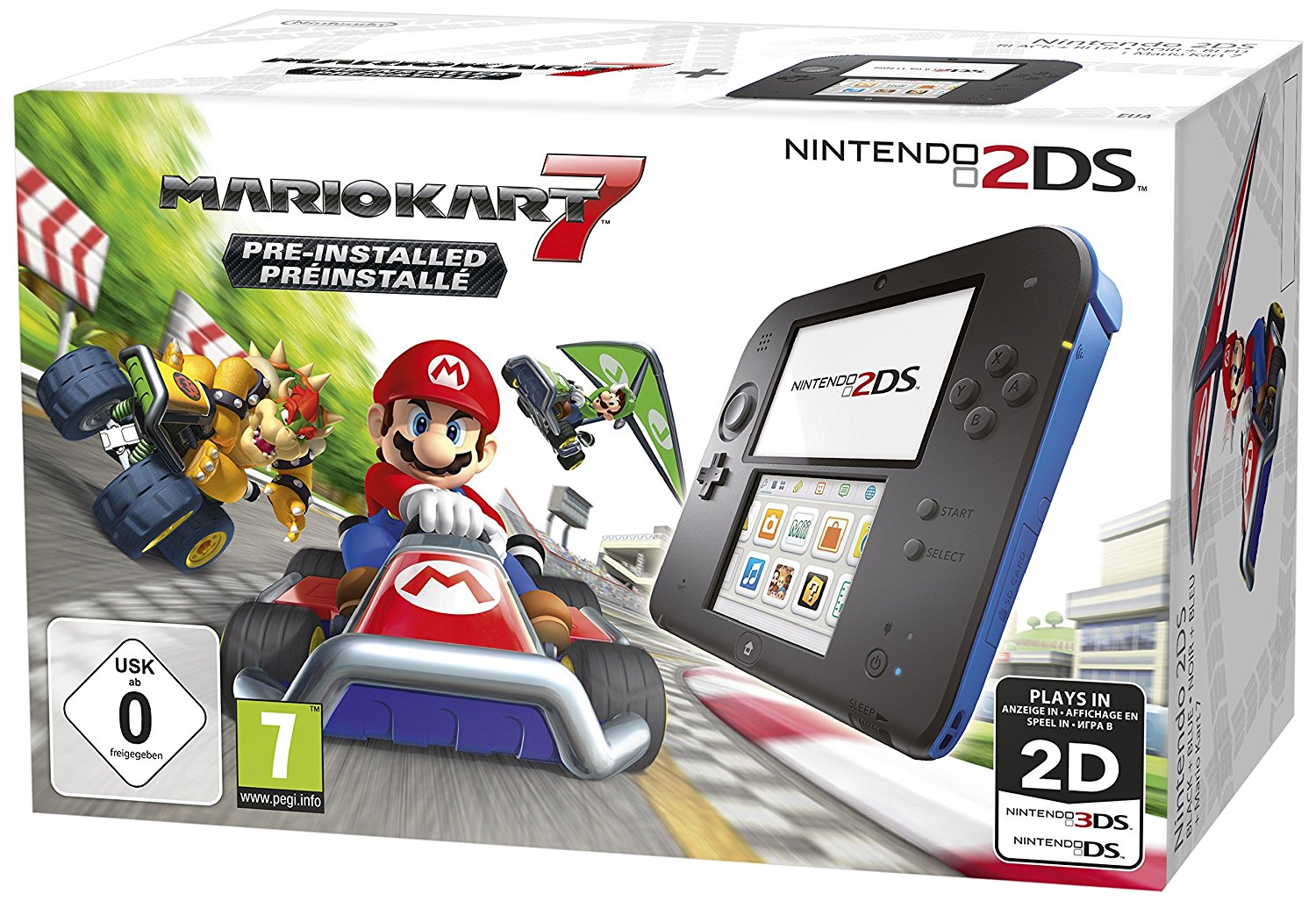 Nintendo 2DS + Mario Kart 7 solo 77€