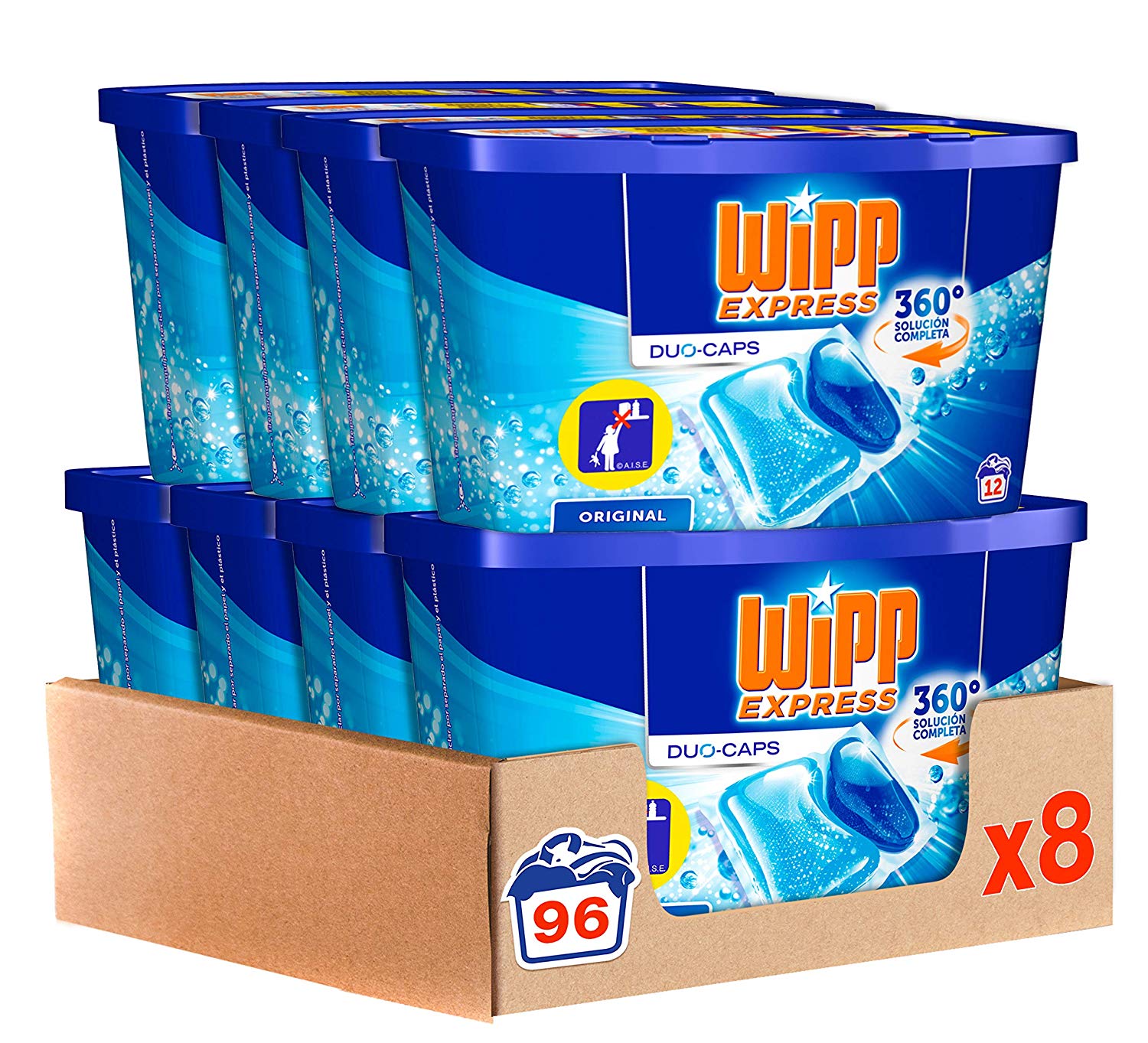 Pack de 8 cápsulas Wipp solo 31,2€