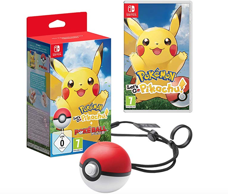 Pokémon Let's Go Pikachu! + Poké Ball Plus solo 73€