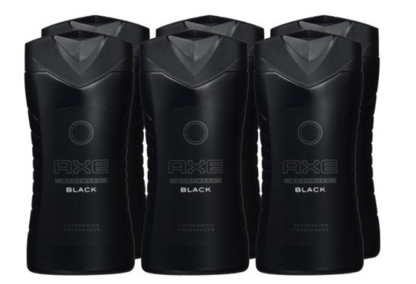 Pack ahorro! 6 botes de 250 ml de gel ducha AXE Black solo 8,72€