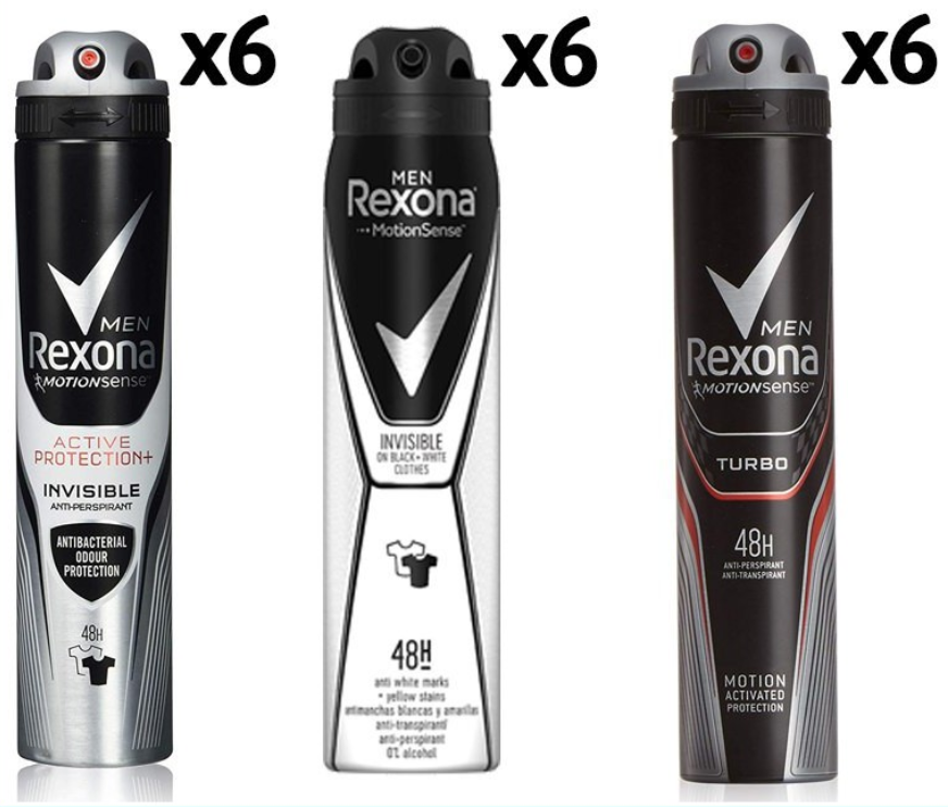 Descuentos en pack de desodorantes Rexona