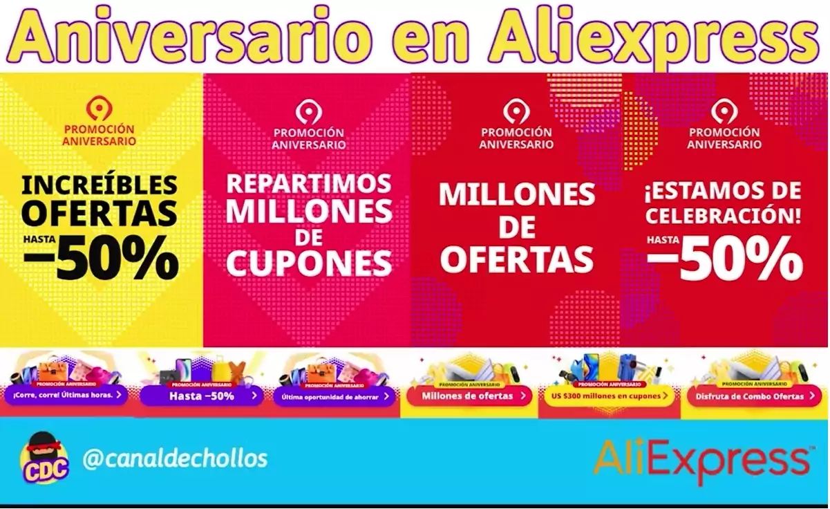 Gran promoción de aniversario en Aliexpress Gran promoción de aniversario en Aliexpress