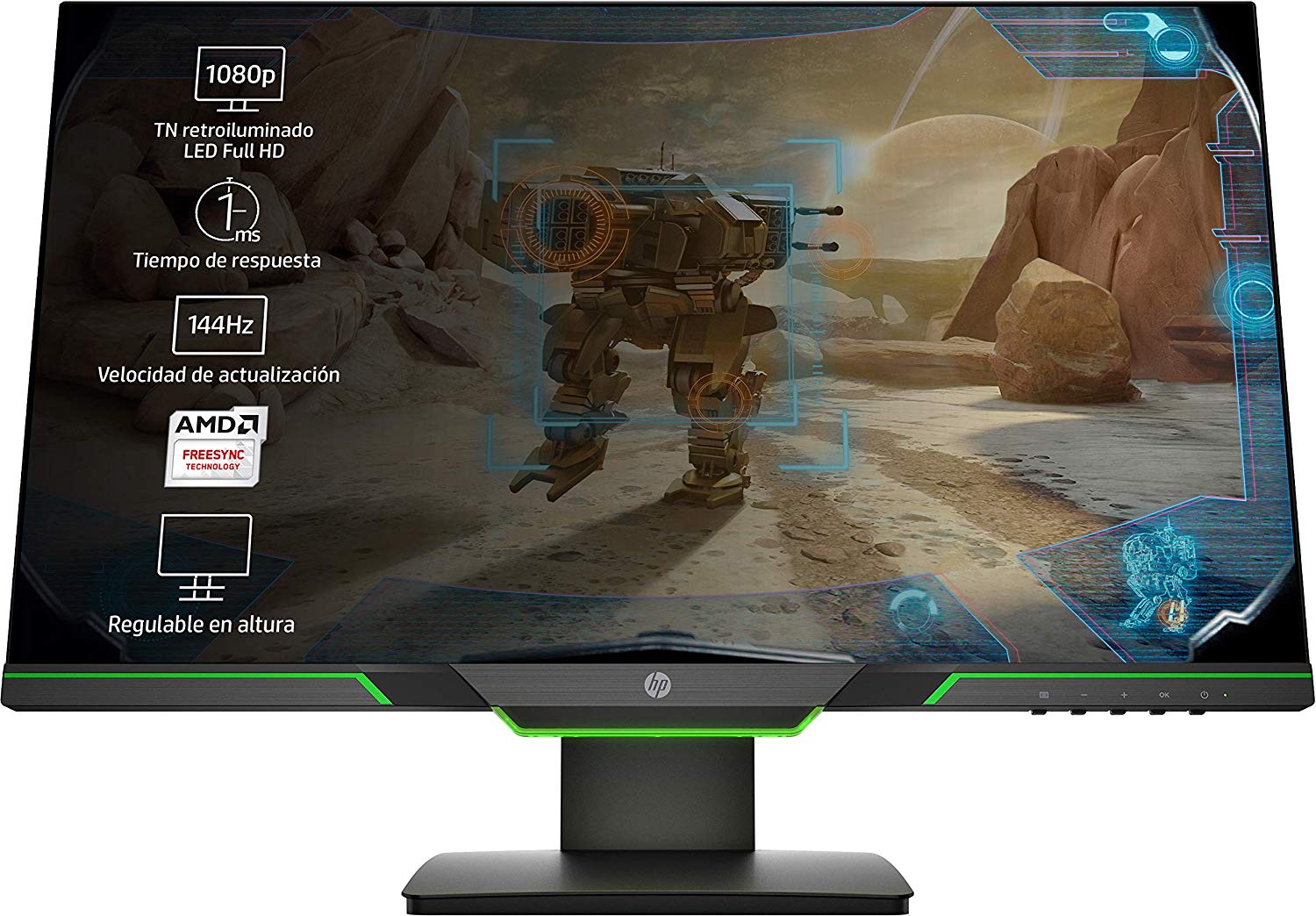 Monitor Gaming HP 25x de 24.5'' 144Hz reacon solo 185,9€