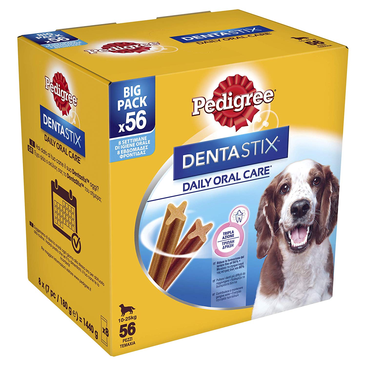 Pack Dentastix 56 unidades para perros medianos solo 10,9€