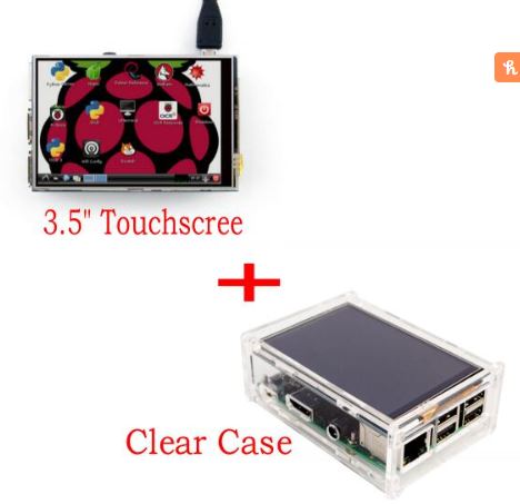 Pantalla táctil 3.5 Raspberry Pi3 y carcasa transparente