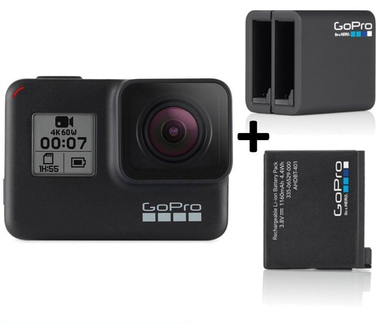 Pack GoPro Hero 7 + cargador y batería oficial solo 379,9€