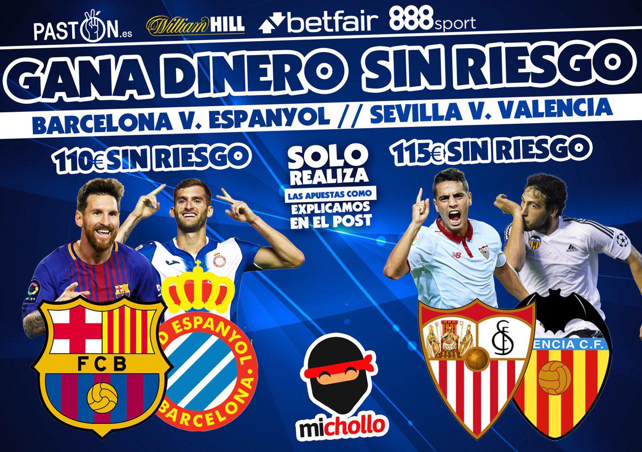 Gana 110€ en el Barcelona - Español