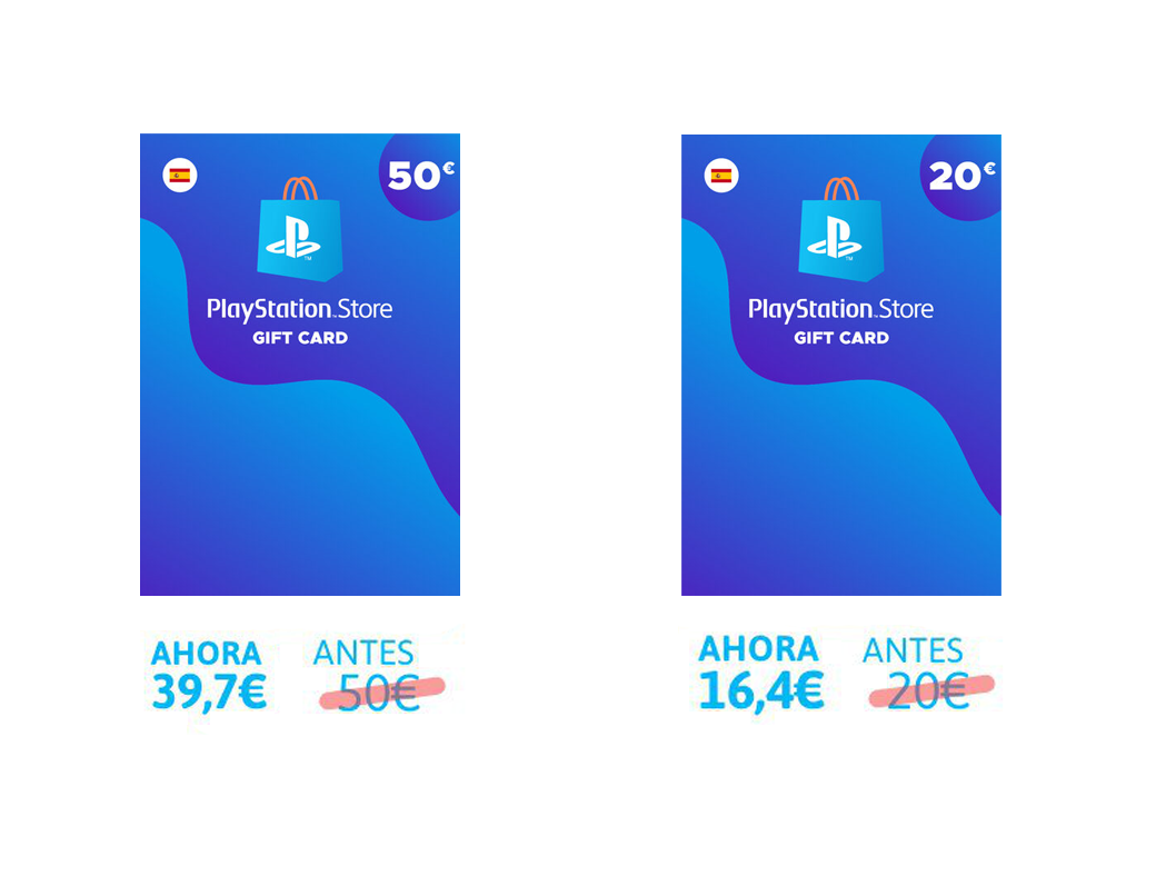 Tarjetas Prepago PSN 50€ solo 39,5€