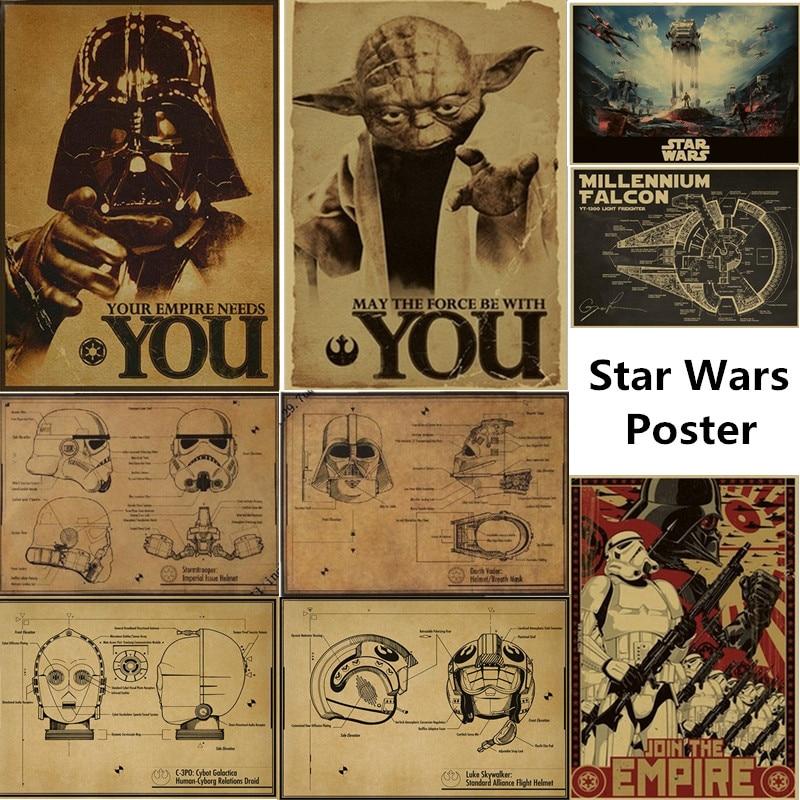 Posters estilo vintage de Star Wars solo 1,33€