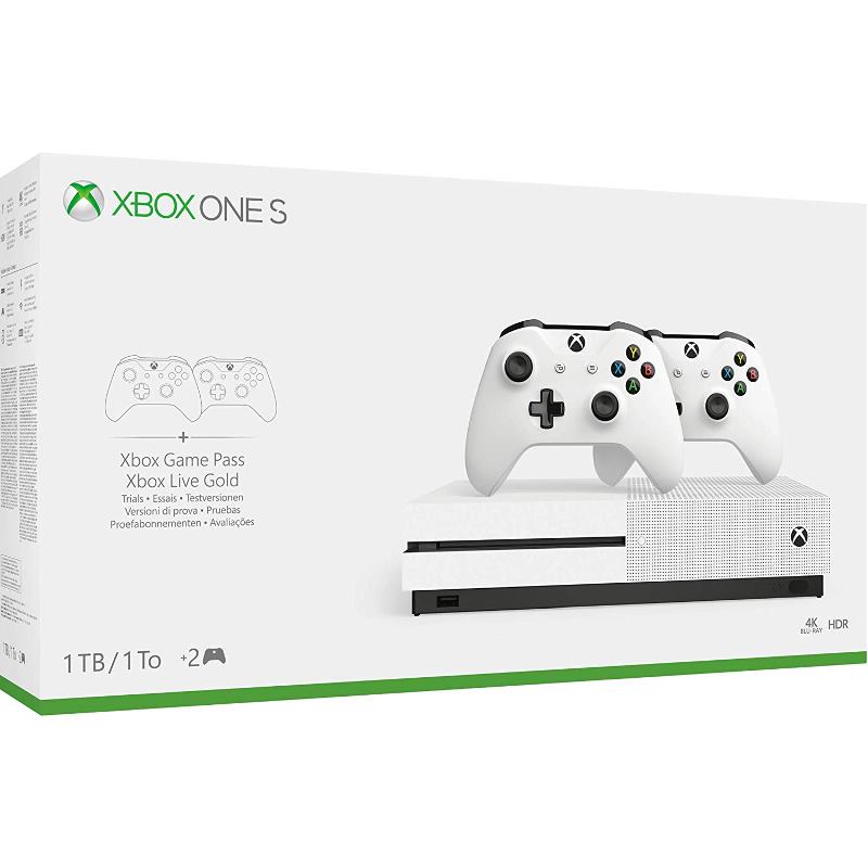 Xbox One S 1TB + 4 juegos + mando extra solo 229€