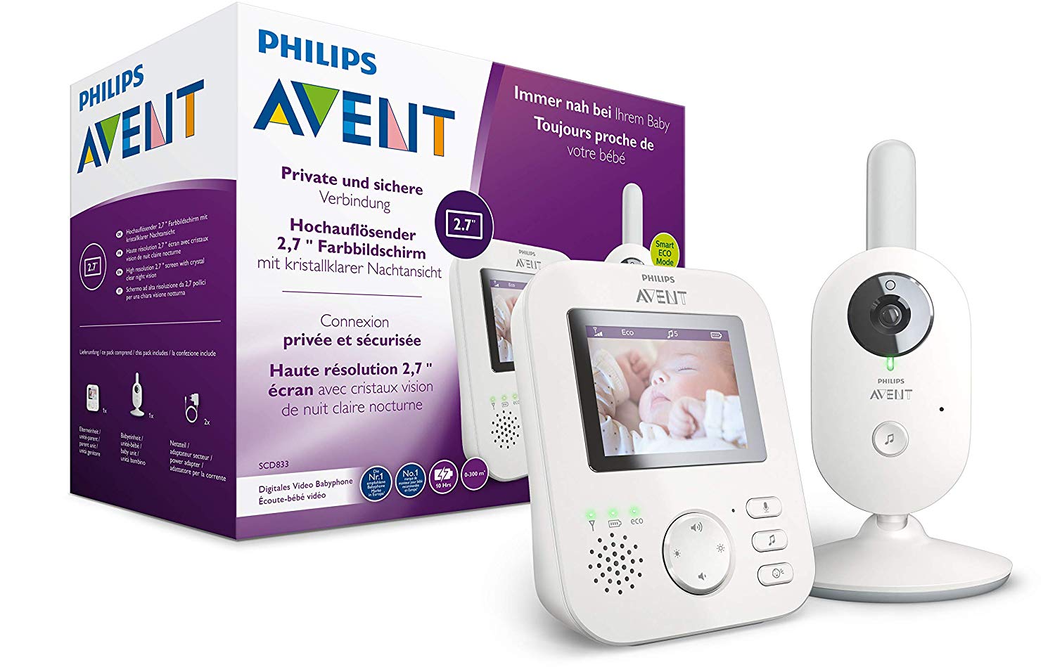 Philips AVENT Baby monitor SCD833 solo 139€