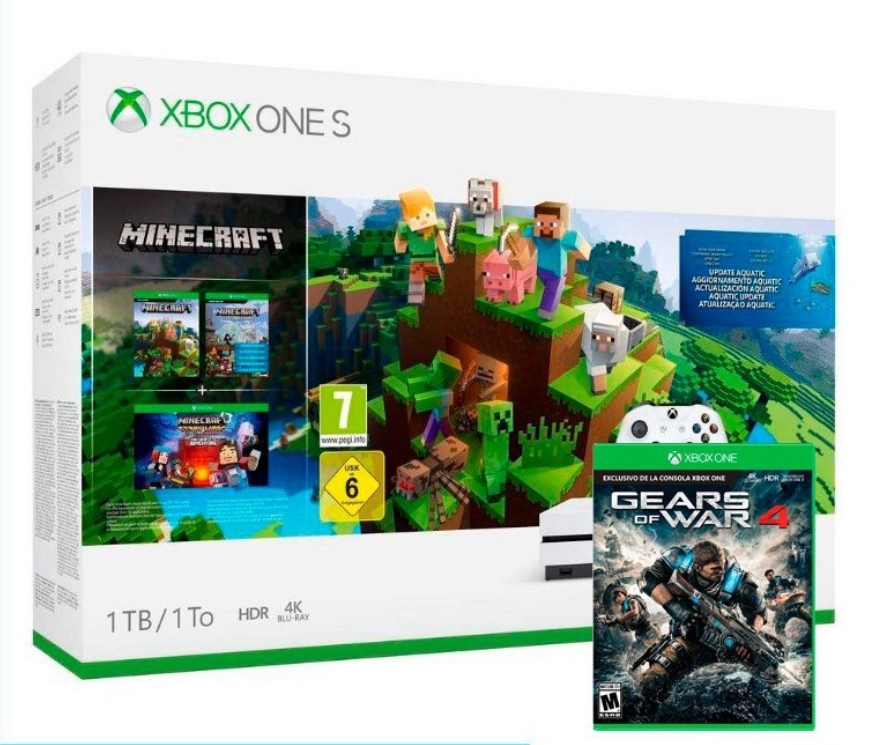 Xbox One S 1TB + Minecraft + Gear of war 4 solo 179€