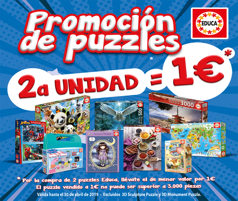 Segunda unidad en puzzles de Educa Borras solo 1€