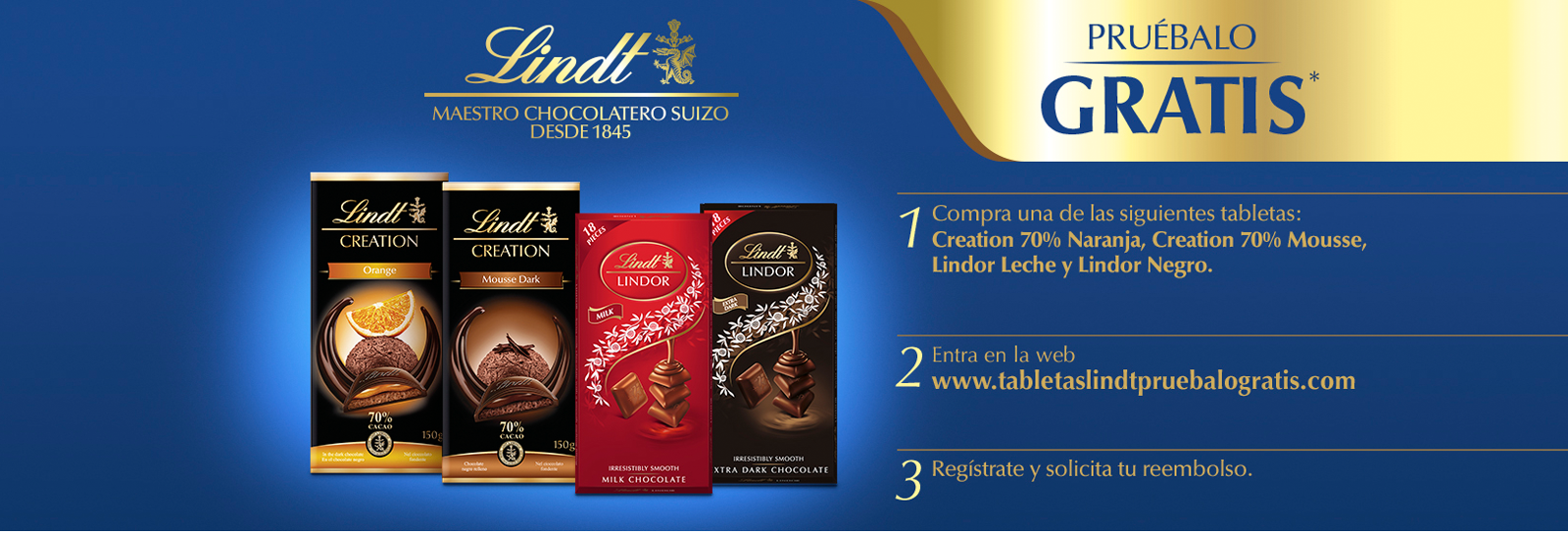 Prueba gratis el chocolate Lindt