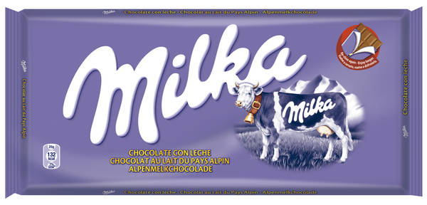 Tableta Milka Chocolate con leche 0,6€