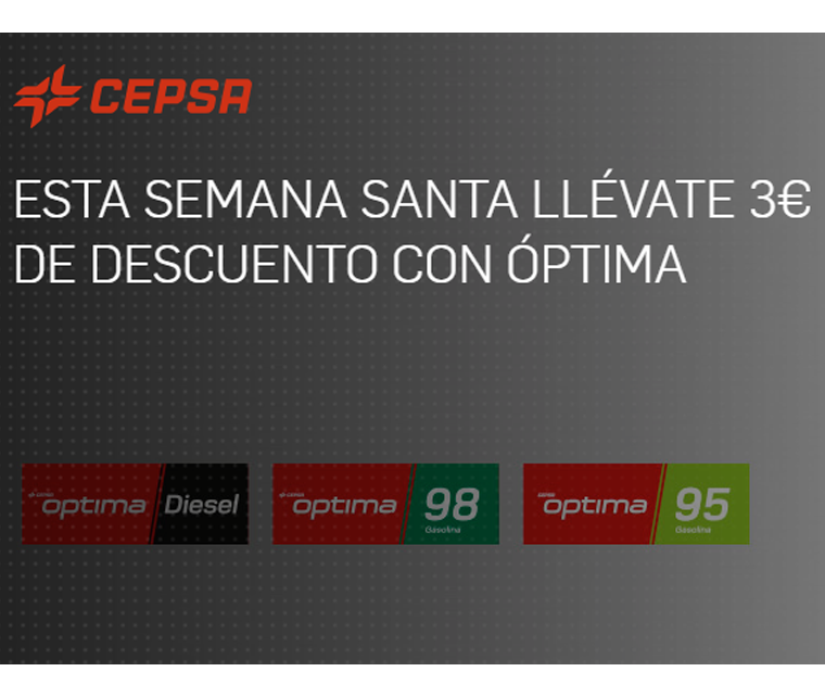 Consigue 3€ de descuento con Cepsa