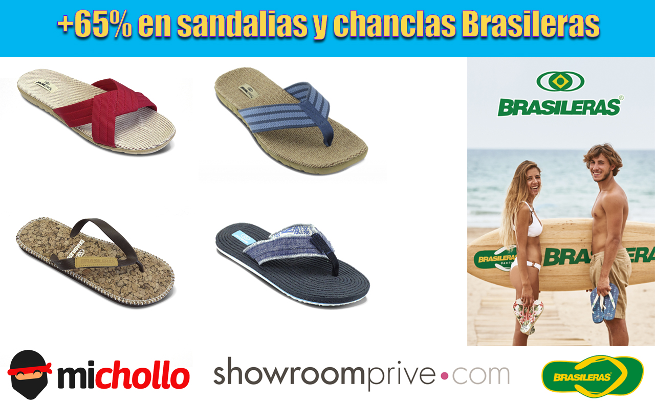 Gran selección de chanclas y sandalias Brasileras