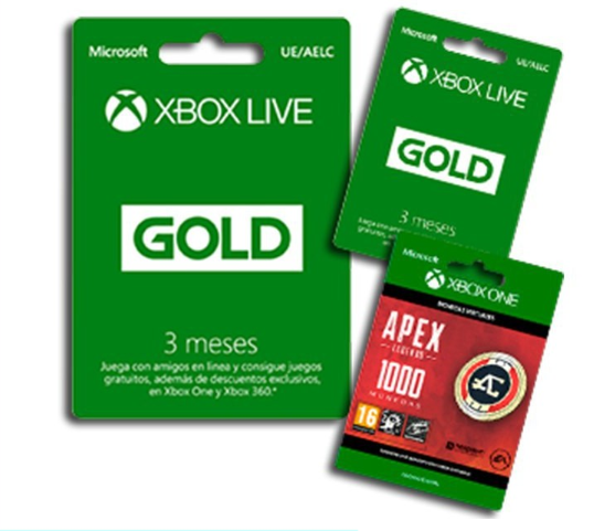 6 meses de Xbox Gold + 1000 Apex Coins solo 19,9€