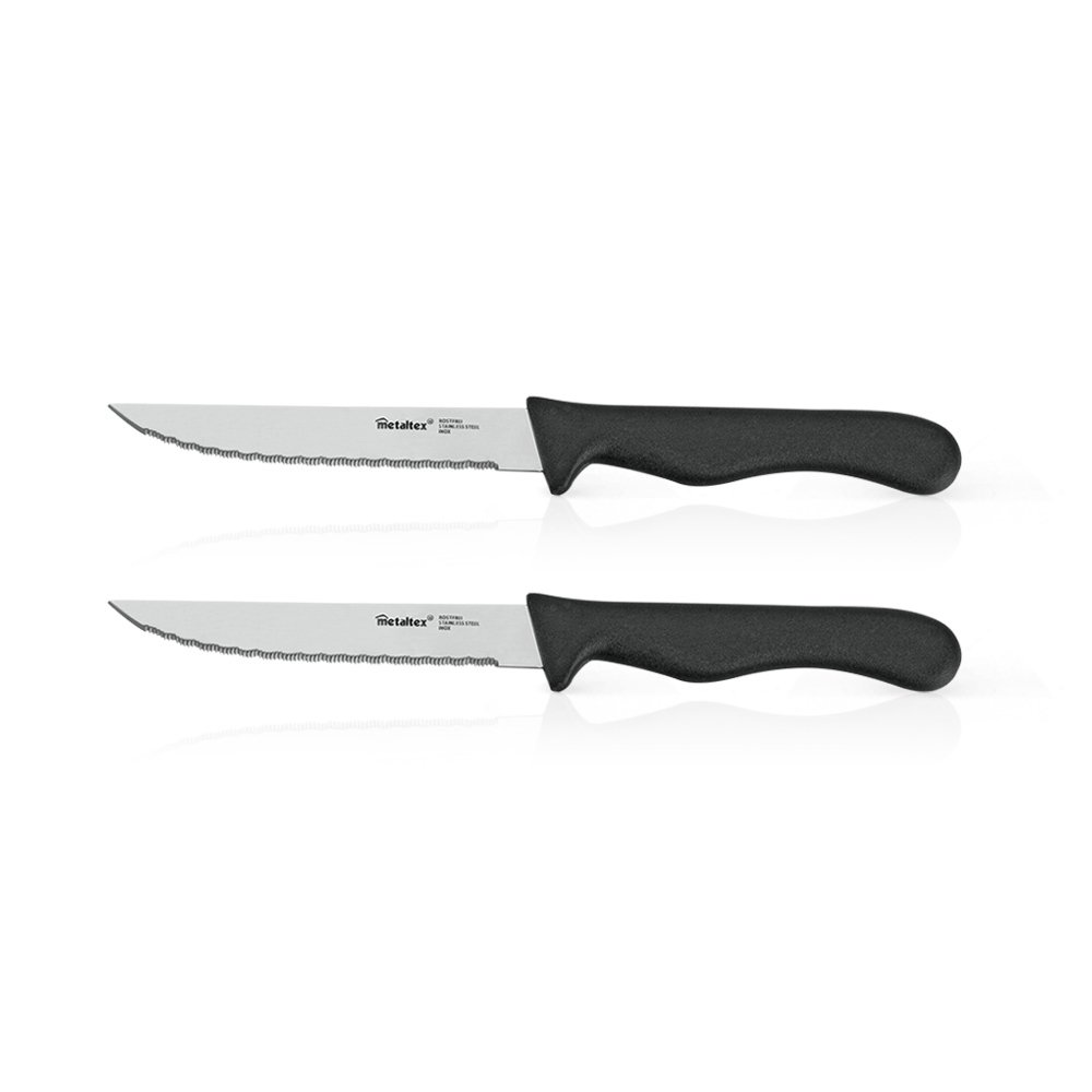 2 cuchillos chuleteros de 110 mm solo 1,3€