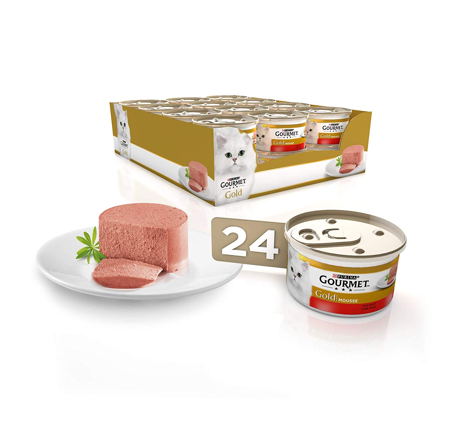Purina Gourmet Gold Soufflé para gatos x 24 uds solo 8,4€