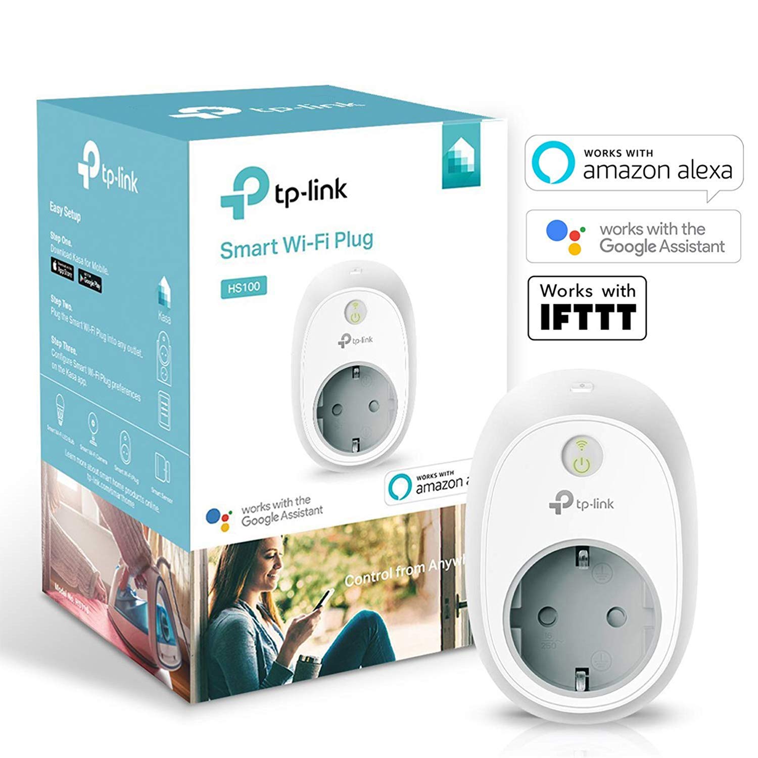 Enchufe inteligente compatible con Alexa TP-Link HS100 solo 14,9€