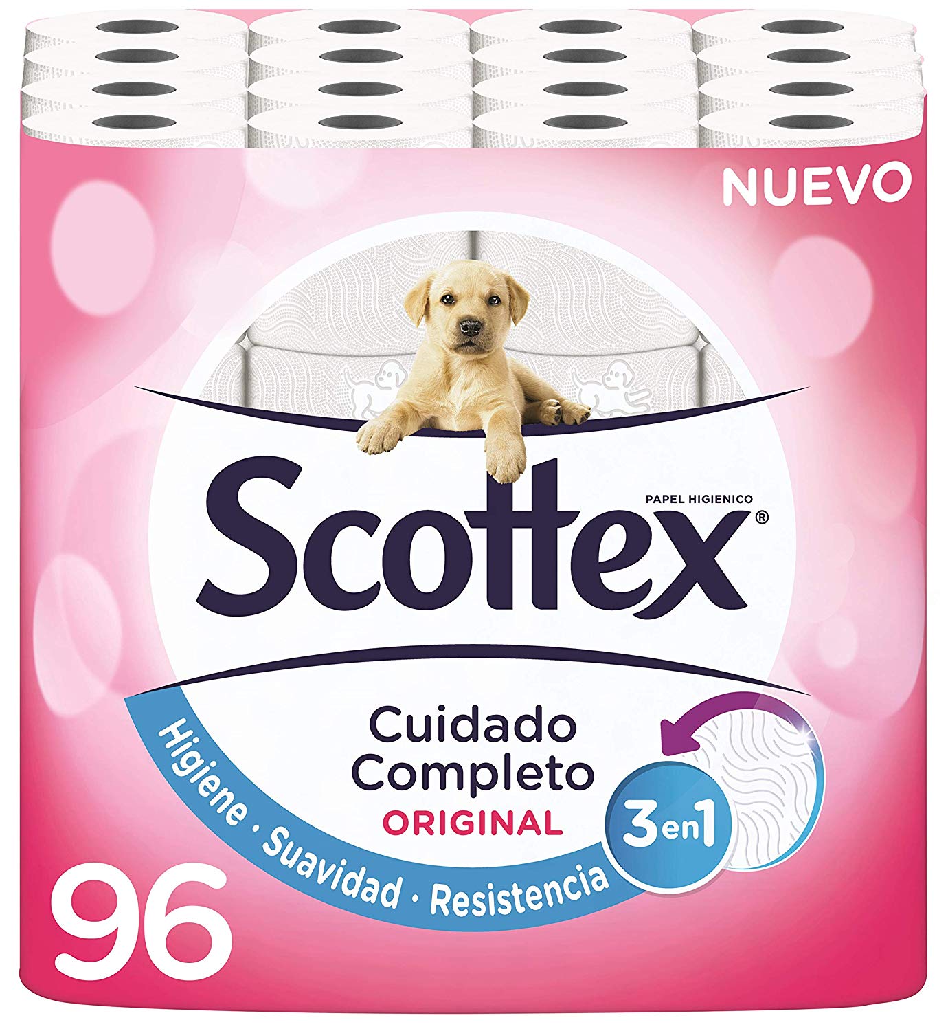 Papel higiénico Scottex pack de 96 rollos solo 18,9€